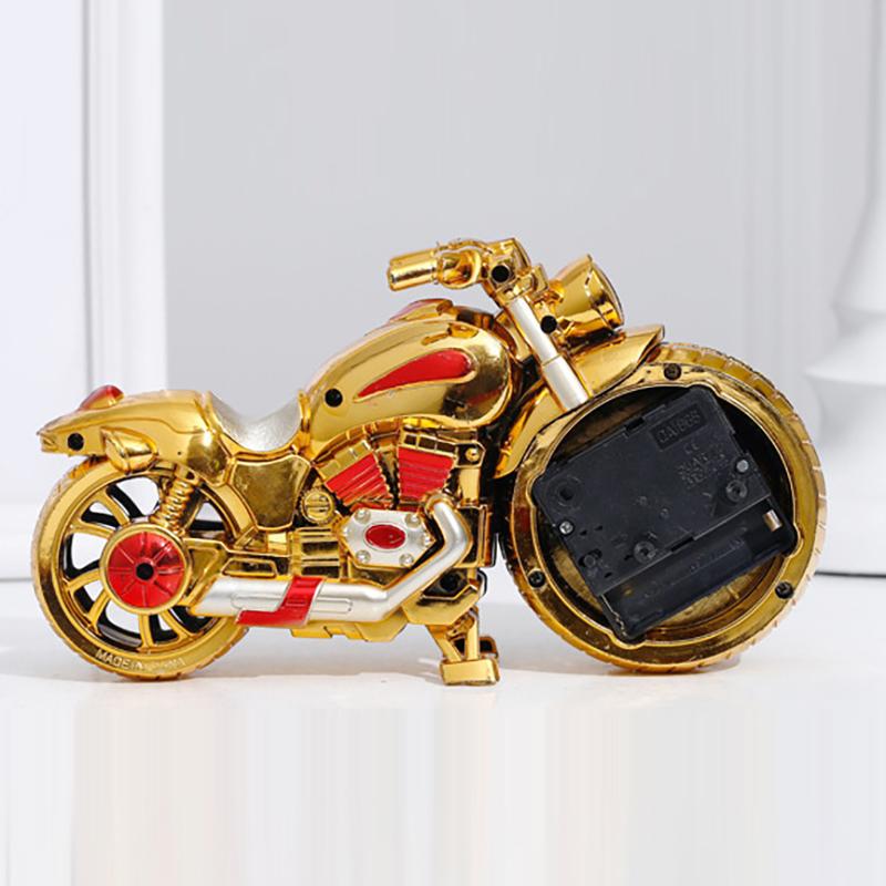 Vintage Alarm Clock Motorcycle Model Tabletop Clock Desktop Alarm Clock Bedside Clock Home Decor For Office Bedroom Nightstand