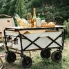 Outdoor Folding Camping Wagon with Tank Wheels