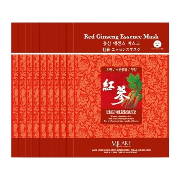 [100 sheets] Red Ginseng Skin Nourishing Softening Essence Mask Sheet Pack_18565326_634664