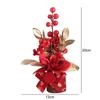 Good Fortune Spring Festival Pots Red Berry Branch New Year Pots Tabletop Pots  Living Room