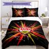 Set Lenzuola Stampato Calcio VfB Stuttgart 3 Pezzi, Comodo Set Copripiumino per Camera da Letto Amico della Pelle
