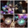 Flash Fiber Optic Flower String Lights Battery Powered Christmas Tree Flower Lights  Christmas