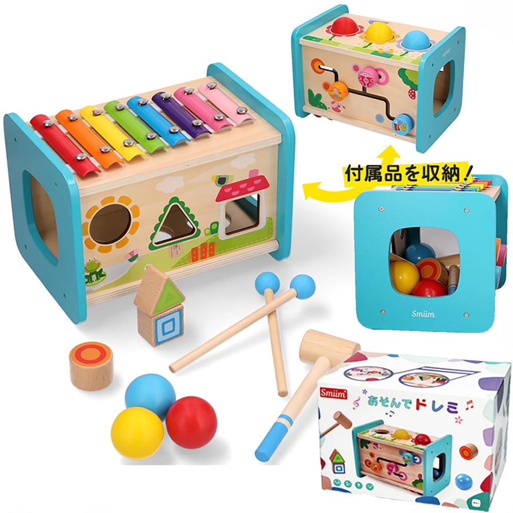 Smiim and Paint Safety Educational Birthday Katahame Tsumiki 1 Year 2 Year 3 Year 4 Year 5 Year Baby Musical Hammer Music Popular [Materials Tested]