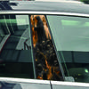 Devil Skeleton Samurai Skull Head Car B Pillar Sticker Waterproof Center Column Cover Scratches Sunscreen Car Accessories