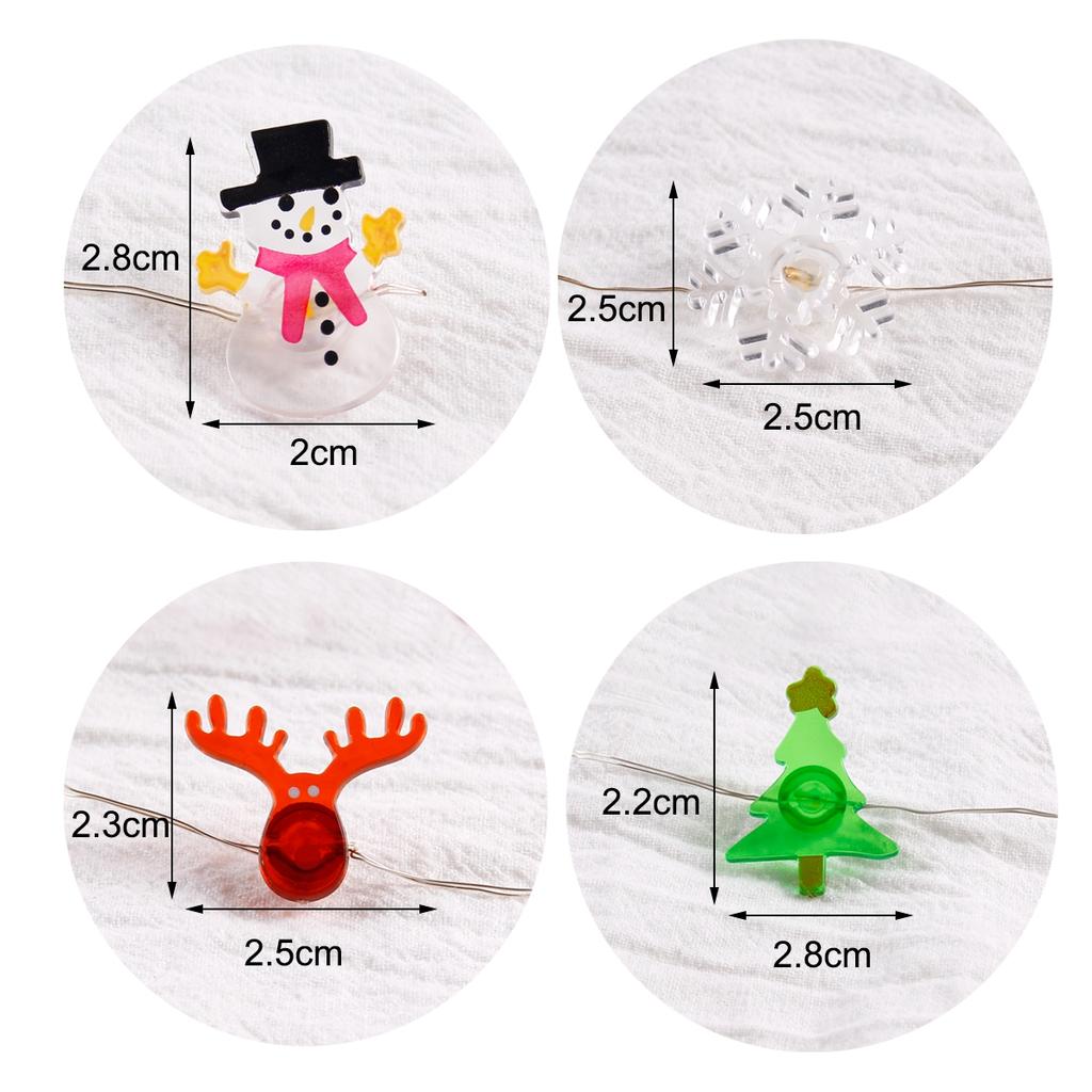 Christmas Tree String Lights Santa Claus Snowman Elk Garland 2025 Christmas Decorations for Home Xmas Ornaments Navidad New Year