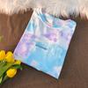 Summer Women Y2k Fashion Tie-dye Oversized T-shirt Loose Letter Print Casual Top Tee
