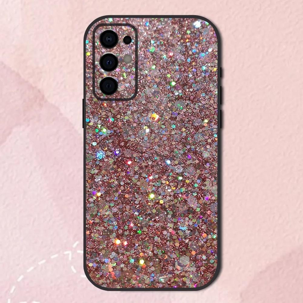 Pink Glitter Cool Phone Case For Samsung S24,S21,S22,S23,S30,Ultra,S20,Plus,Fe,Lite,Note,10,9,5G Black Soft Shell