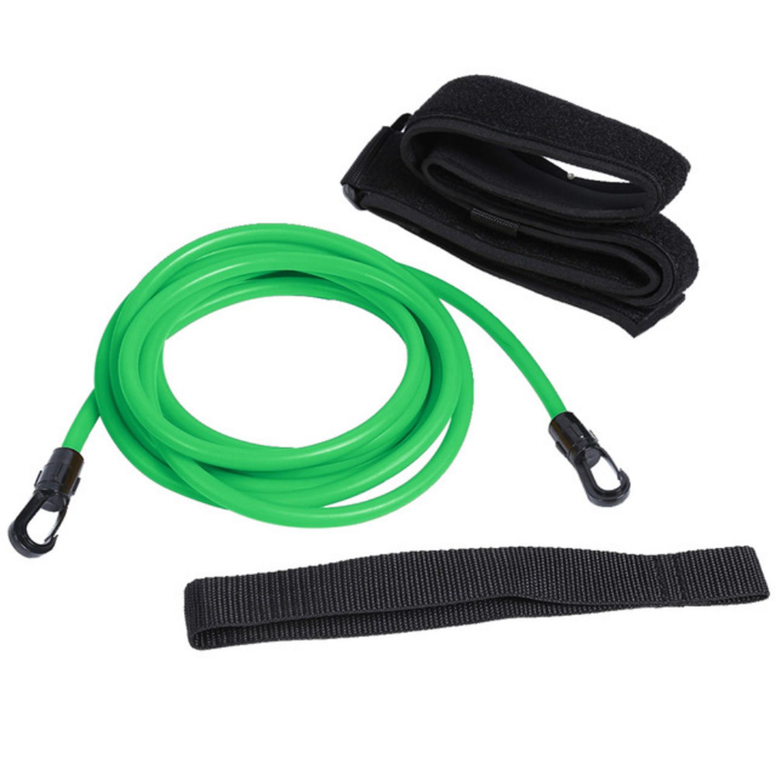 3/4M Swim Training Belts Latex Tubes Safety Rope Swim Training Resistance Elastic Belt Adjustable Swimming Pool Exerciser