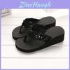 Sequins Womens Summer Antislip Sandals Girl Wedge Heels Slippers Flipflops Us