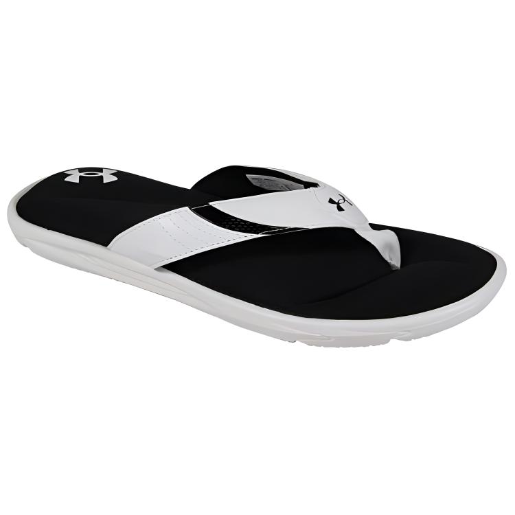 Under Armour Ignite 3 Sandal White Black Unisex Sneakers 3022707-101