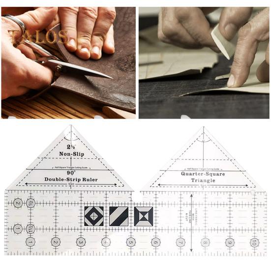 Quilting-Lineal, 60/90 Grad, Patchwork-Nählineal, Vorlage, Schablonenführung, DIY-Näh- und Bastelprojekte, Stoffzuschnitt, Kleidungsdesign-Lineal