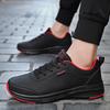 Foreign trade men's shoes autumn leather sports shoes men's waterproof and non-slip running shoes black versatile soft-soled casual shoes