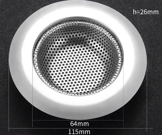 Stainless Steel Sink Drain Strainer for Kitchen - Anti Clogging Filter, Odor Control, and Dish Protection