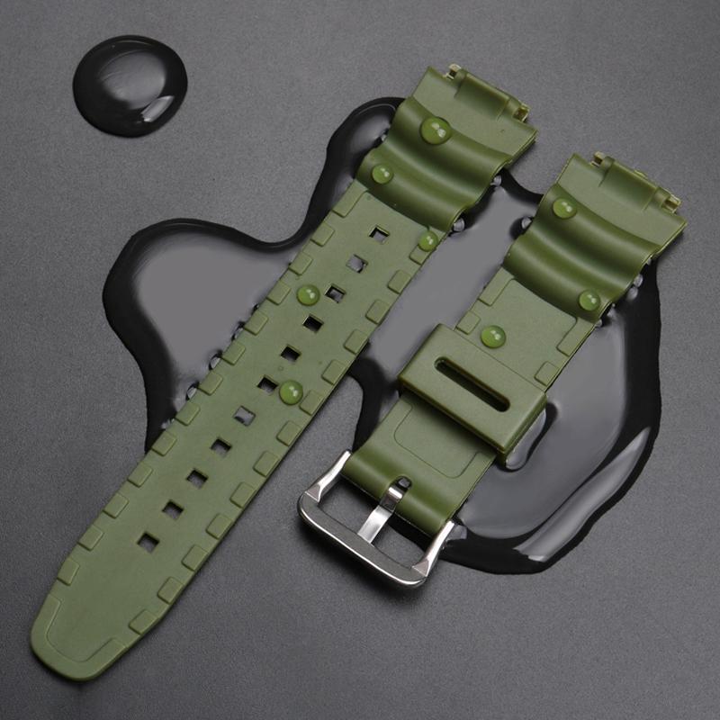 Armband für Casio G-Shock AQ-S810W AE-1000W SGW-400H/300H/500H W-735H W-216H MRW-200H AEQ-110W Gummi Silikon Uhrenarmband 18mm