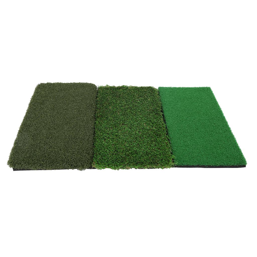64x41cm Golf Swing Practice Mat Golf Hitting Portable Training PP Lawn Grass Rubber Pad