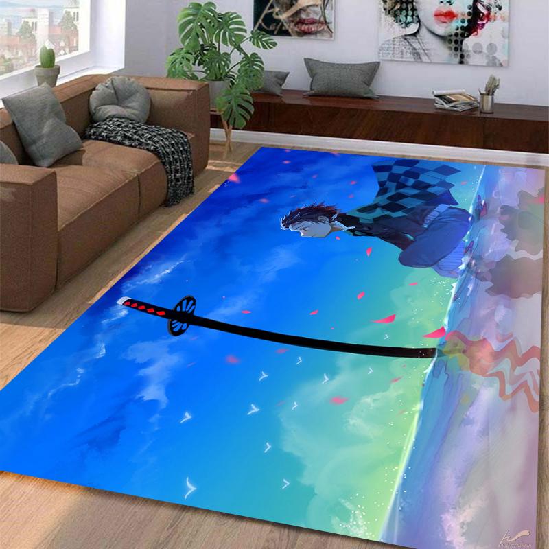 Demon SlayerKamadoTanjirou Carpet Multi-size Carpet for Living Room Bedroom Kid's Room Home Decor Area Rug Non-slip Mat Sofa Mat