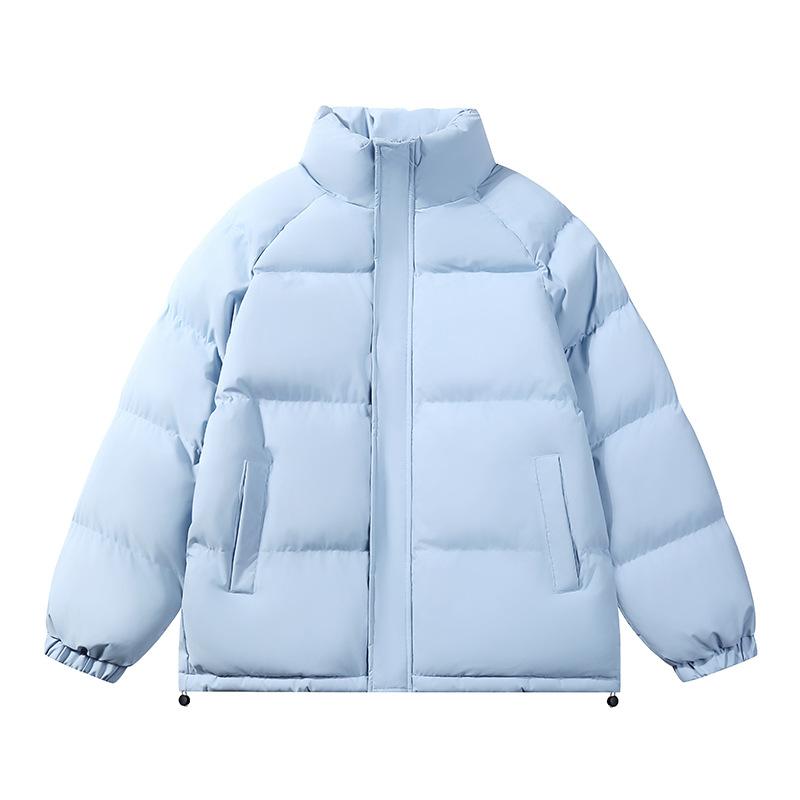 Men's Cotton Clothes Winter Thickened New Trendy Cotton-padded Clothes Without Hats Stand-up Neck Bread Clothes Trendy Jacket