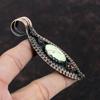 Lemon Chrysoprase Pendant Copper Wire Wrapped Pendant Mahogany Obsidian And Blue Sunstone Pendant Handmade Gemstone Jewelry Gift For Mother