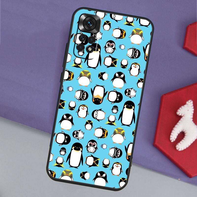 Cartoon Penguin Funda For Xiaomi Redmi Note 14 Pro 13 12 11 9 10 9S 10S 11S 12S Redmi 14C 10C 12C 13C Case