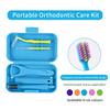 1box Dental Oral Cleaning Care Kits Portable Daily Travelling Orthodontic Care  Interdental Brush Tongue Scraper 2028