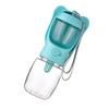 Transparent Dog Travel Water Bottle Dual Storage Cat Outdoor Feeder  Small Medium Pets