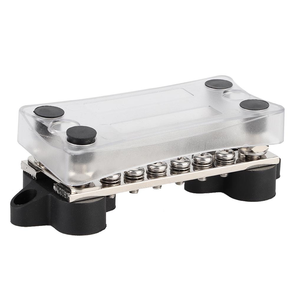 16 Way 100A Bus Bar 4 Studs Car Boat Marine Power Distribution Terminal Block with Cover