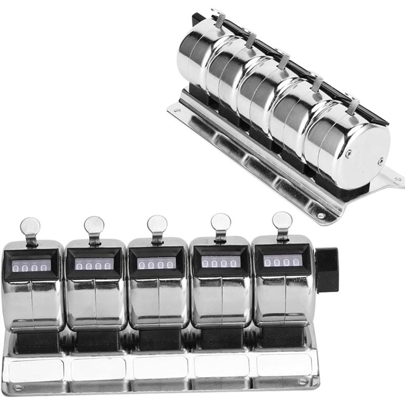 A84E-Factory Statistics For Terminal Counting Stainless Steel Mechanical Counter Metal Manual Clicker Tally Hardware Tools