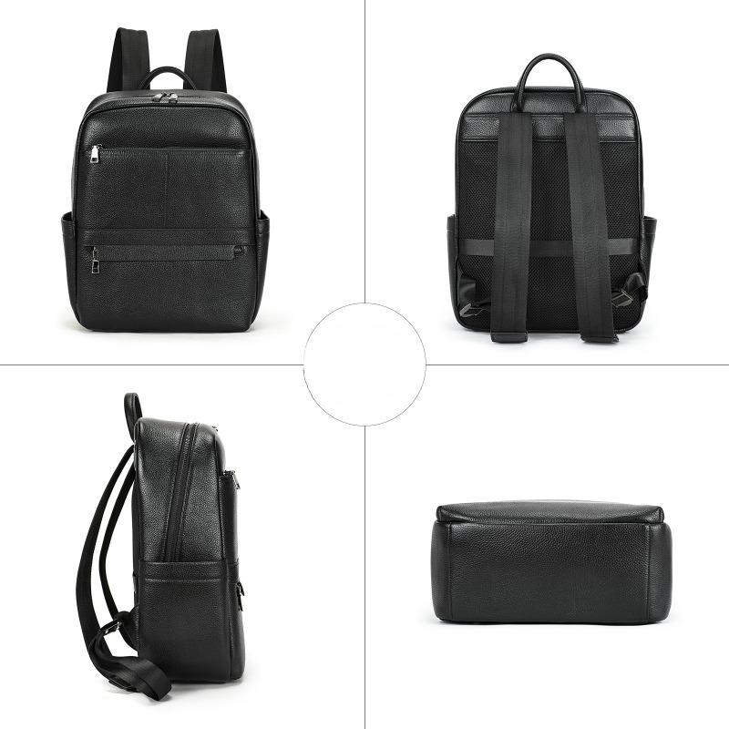 Men's Genuine Leather Backpack High-end Travel Backpack Cowhide Large-capacity Computer Bag