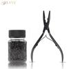ARLANY Hair Extension Pliers 1000Pcs 4mm Micro Beads for Weft Extension Microlink Pliers Silicone Hair Extension Beading Tool