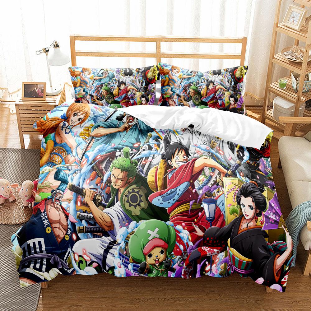 

Young Pirates Students Anime Set Bedding Set Small Single Twin Double Queen King Cal King Size Комплект постільної білизни EU Double(200x200cm)