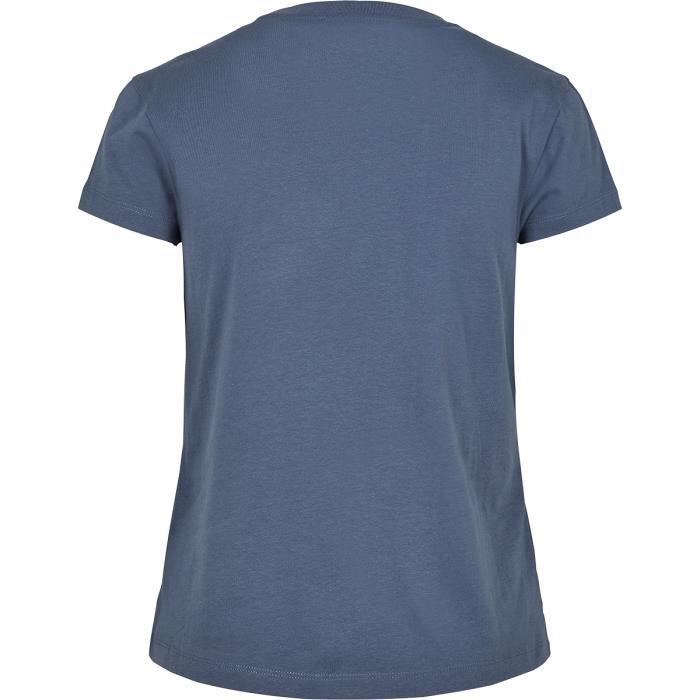 T-Shirt Basique Boxe Femme - URBAN CLASSICS - Bleu - 100% Coton - Manches Courtes - Regular