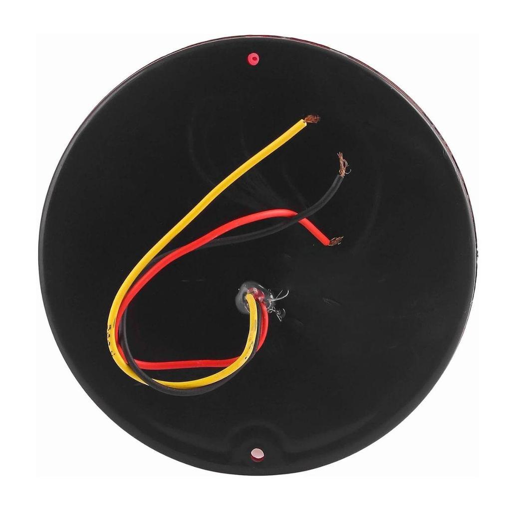 Vintage Small Round LED Tail Lights 24V 100mm – Rear Stop Brake Lamp Set (2 Pcs) for Iveco Bus, Camper & Sidecar