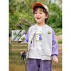 Right European Boys' Outdoor Outwear Contrast Color Raglan Sleeve Baseball Uniform New Arrival Spring Top Spring Kids Children's Clothing