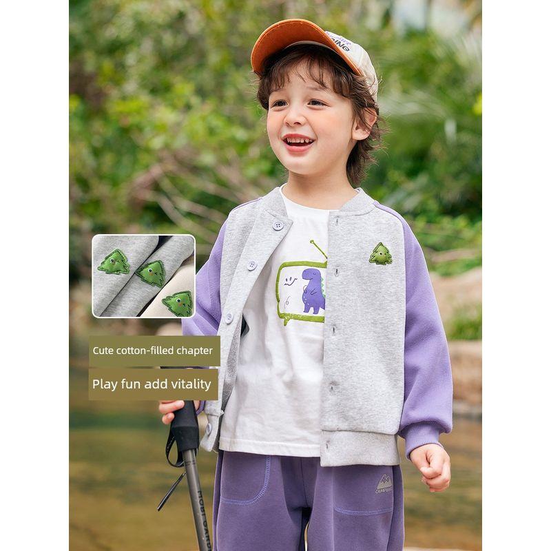 Right European Boys' Outdoor Outwear Contrast Color Raglan Sleeve Baseball Uniform New Arrival Spring Top Spring Kids Children's Clothing