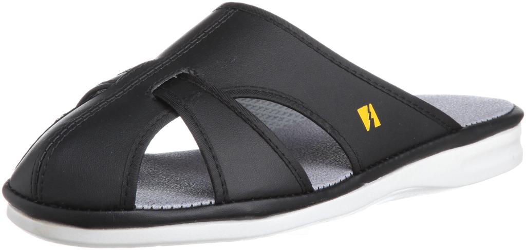 Midori Anzen Elepass Work Lightweight and Light Size LL Anti-Static Shoes, Sandals, Breathable, PS01, Small, Black,