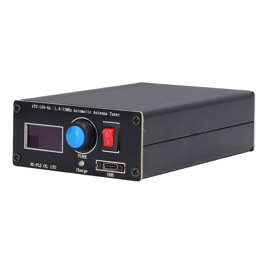Mini Automatic Antenna Tuner 0.96in Display USB Charging Radio Tuner 1.8‑55Mhz ATU‑100