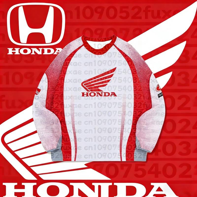 Honda Motorcycle Sports Shirt Long Sleeved Cycling Shirt Breathable Bicycle Racing Equipment Comfortable Off-road Motorcycle Top