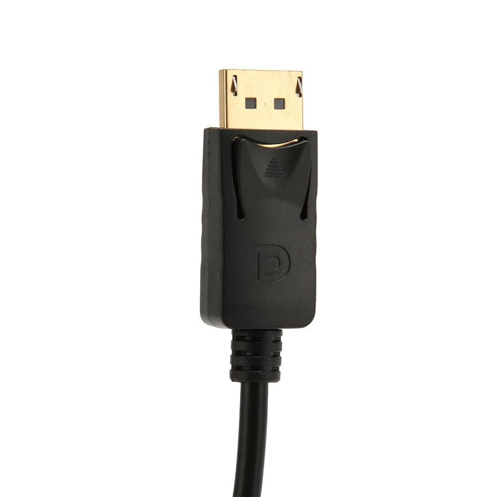 3PCS 1080P DP To DVI Adapter Cable Unidirectional DP Conversion Cable  Office Workers