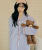 [Dossy] 2-Piece Silky Fit Sierre Long-Sleeve Couple Pajama Set [Shipped from Korea] 100% Authentic