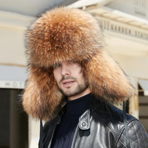 

Ушанка Шапки-бомберы Пилот-траппер Солдатская шапка-ушанка Мужские снежные шапки L（58-60cm）