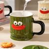 Creative Cute Ceramic Cup with Lid High Value Household Couple Water Cup Gift Box High End Souvenir Gift Mug