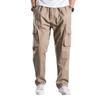 Men's Summer Workwear Casual Washed Cotton Pants, Multi-Pocket, Plus Size M-6XL