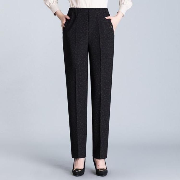 Women Casual Oversize High Waist Loose Long Trousers Stretch New Spring Autumn Pants Female
