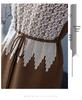 Women's Stylish Autumn & Winter Slimming Knit Wool Dress with Waist-Cinching and Printed Inner Layer