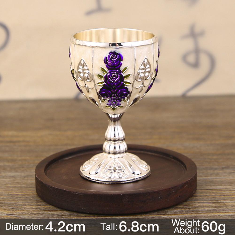 Drinking Cup Vintage Wine Cup Bar Wine Cup Champagne Cup High-quality Metal Wine Cup Retro Wine Bottle Vintage