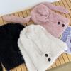 Fluffy Long Ears Beanie Ear Protection Hat Winter Plush Hat Leisure Bunny Ear Hat  Children