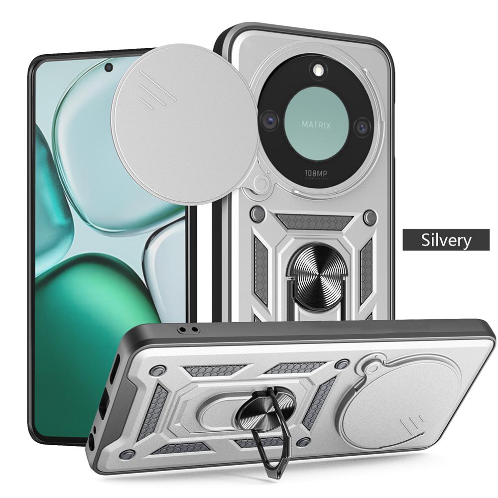 Armor Holder Funda for Honor X9C Smart 5G Case Slide Camera Protection Ring Stand Shockproof Back Cover Capa Funda