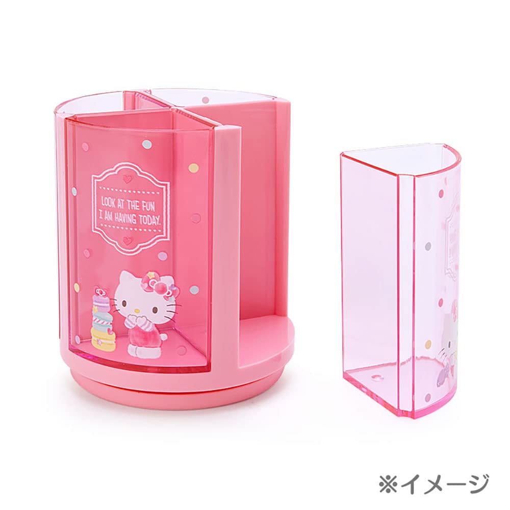 Sanrio Sanrio Pen Stand Pink Plastic My Melody 360 Degree Rotating Pen Stand Pen Holder Cosmetics Makeup Brush Tulle Pet Character 213136 SANRIO