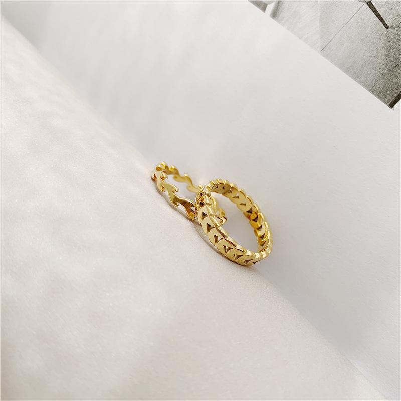 Fresh Wheat Ear Stackable Titanium Steel Ring for Women - Japanese Korean Inspired Fashion