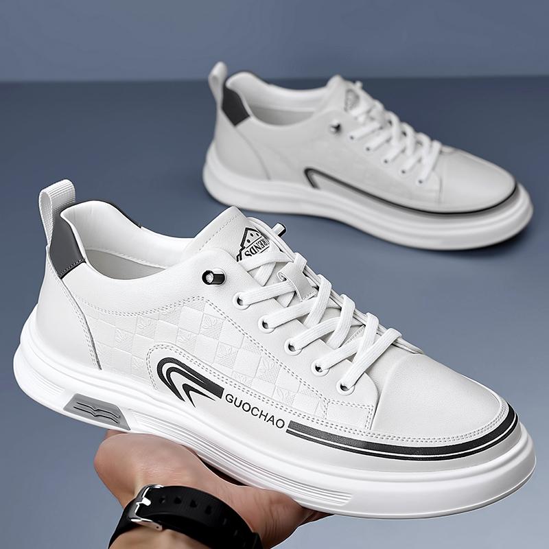 Fashion New Style Men Vulcanized Shoes Spring White Man Casual Shoes Popular Model Mans Sports Sneakers Leisure Walk Skateboard Footwear